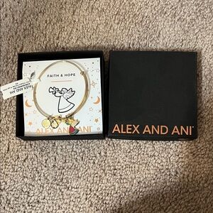Alex And Ani Faith & Hope Christmas Angel Bracelet